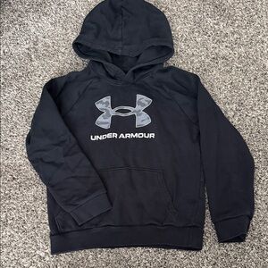 Under Armour Black Hoodie with Grey Camo Logo